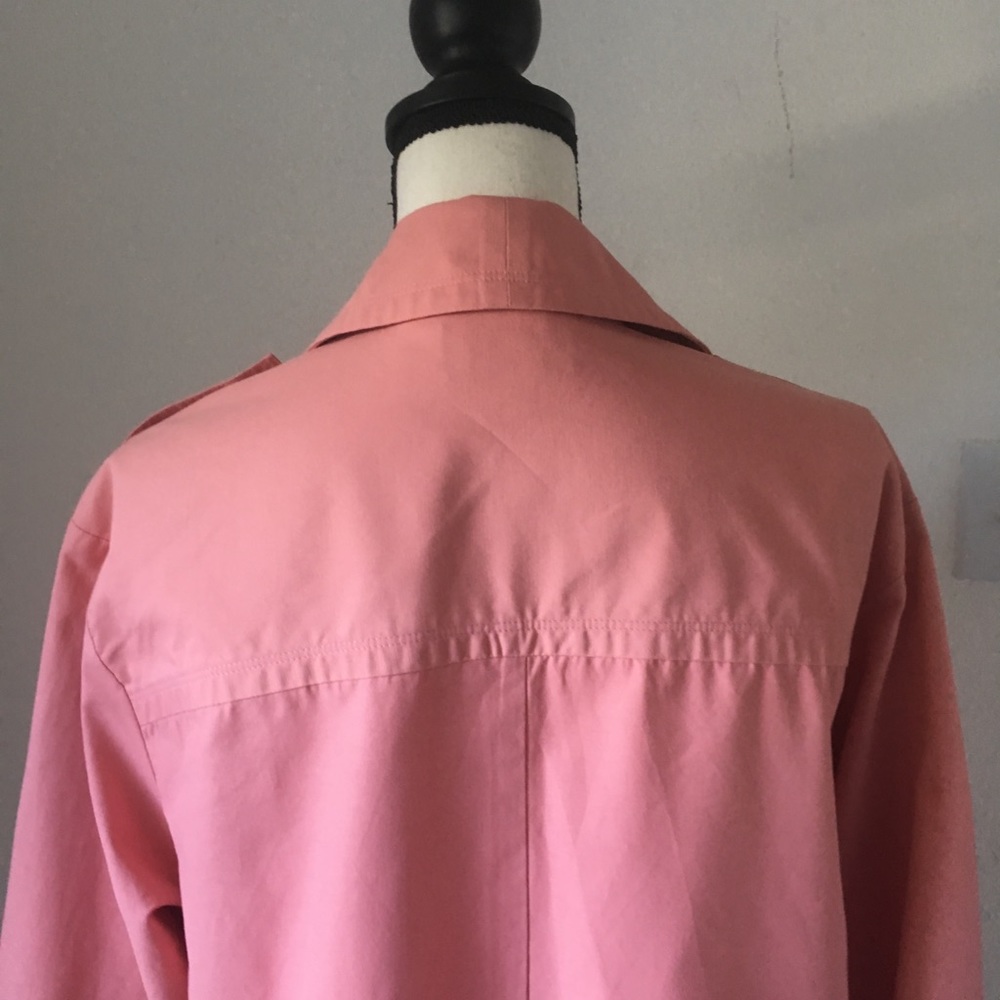 Something Navy Pink Double Breasted Jacket M - image 4